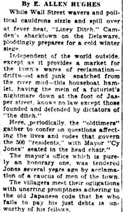 Article text col. 1: Slump and Political Hubbub, October 7, 1932