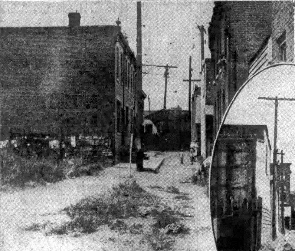 Coates Alley and Coates Avenue, Camden, 1932