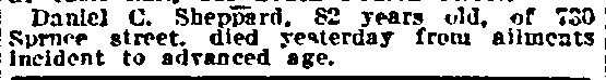 730 Spruce Street — Philadelphia Inquirer, February 5, 1913