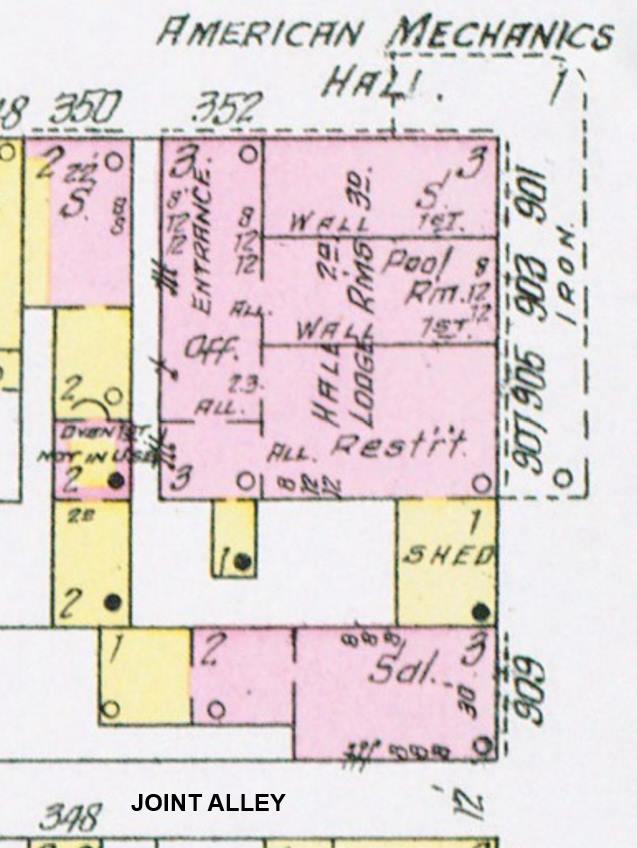 901–907 Spruce Street — 1906 Sanborn Map