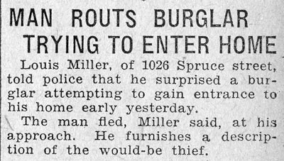1026 Spruce Street — Louis Miller, March 21, 1932