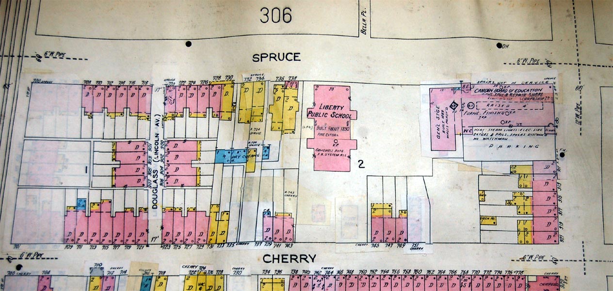 700 Block of Spruce Street — Sanborn Map