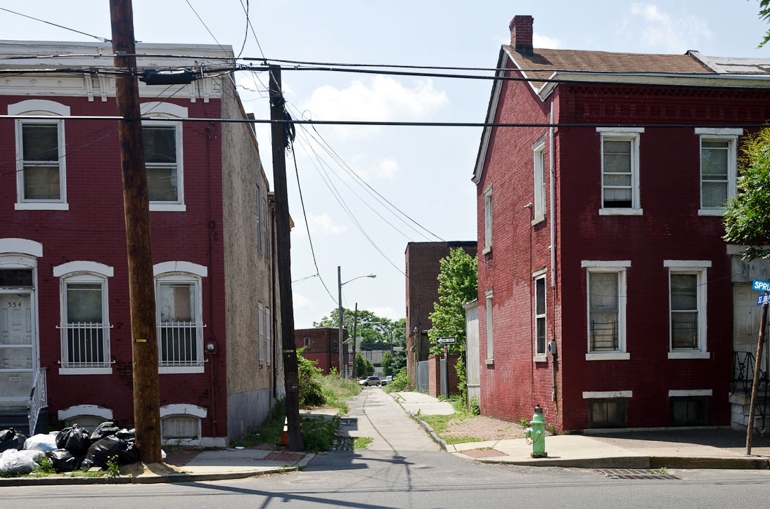 Looking south on St. John Street from Spruce Street, May 29, 2012