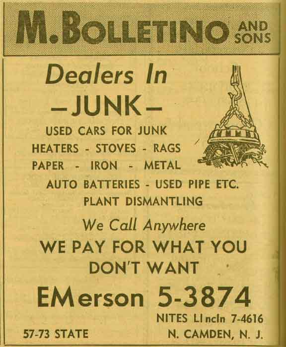 57–73 State Street — 1955 New Jersey Bell Telephone Yellow Pages (continued)