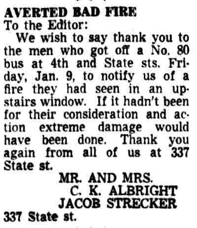 337 State Street — January 17, 1953