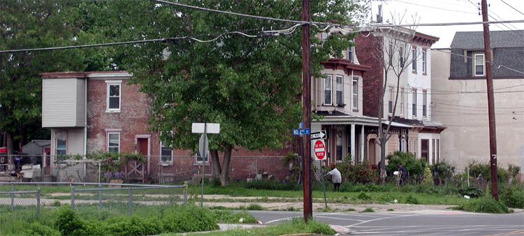128–126 & 124–122 State Street — Looking West from N 2nd Street