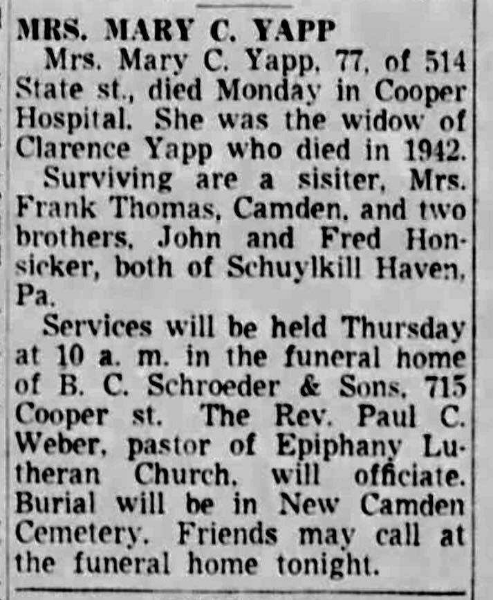 514 State Street — Mary C. Yapp — January 2052