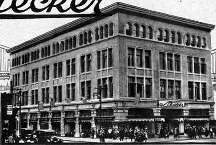 Stecker's at 1-11 Broadway, 1928