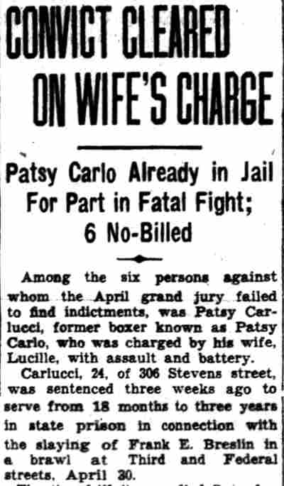 Convict Cleared on Wife's Charge - July 29, 1935