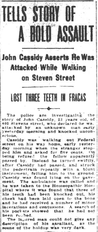 Tells Story of a Bold Assault - August 22, 1910
