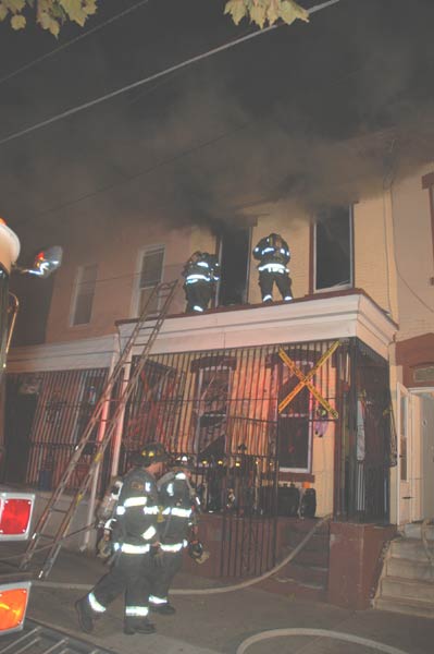 516 Stevens Street — fire scene photo