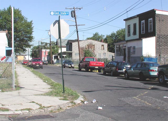 Looking North on Stewart Street, October 1, 2005