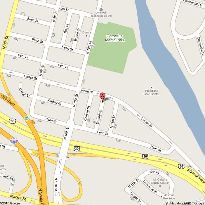 Chester Street area map, 2010