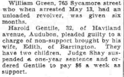 766 Sycamore Street — William Green, Samuel M. Shay, Camden Courier-Post, June 2, 1932