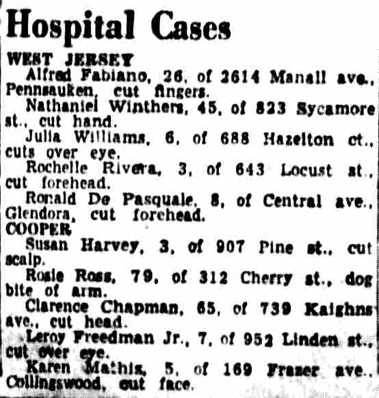 Newspaper clipping about Rochelle Rivera of 643 Locust Street, 1956