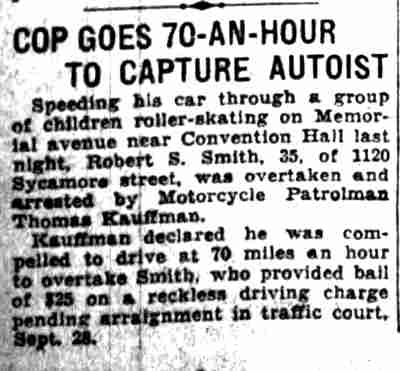 1120 Sycamore Street — Robert S. Smith, Convention Hall, Thomas Kauffman, Camden Courier-Post, September 13, 1933