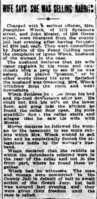 1172 Sycamore Street — John Mosier / Ignac Wieck, Camden Daily Courier, April 17, 1911