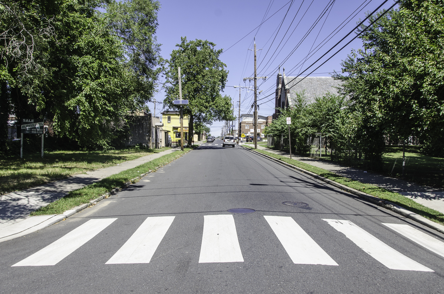 Looking north on South 8th Street from Sylvan Street, September 5, 2013