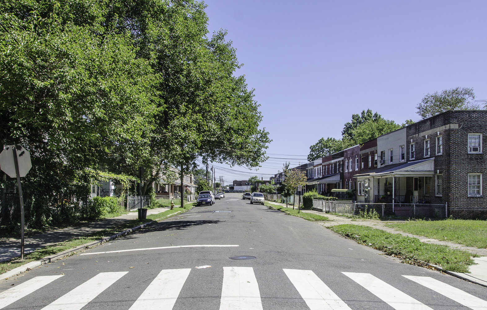 Looking south on South 8th Street from Sylvan Street, September 5, 2013