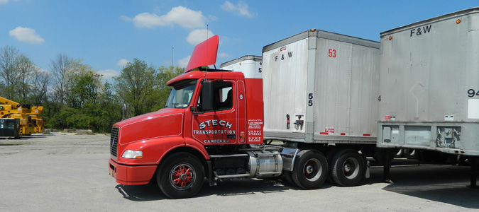 Stech Transportation Company truck, 961 Sylvan Street