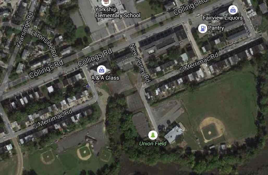 Satellite view of Tennessee Road in Yorkship Village, Camden