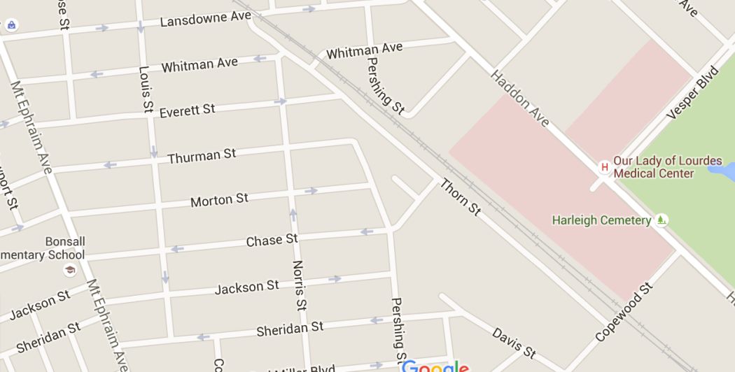 Thorn Street map, 2015