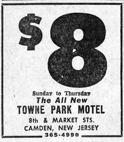 801 Market Street, Towne Park Motel, July 31, 1969