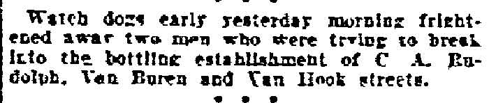 1701 Van Buren Street — Philadelphia Inquirer, March 24, 1905