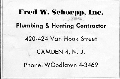 1950 football program, page 8 — advertisement
