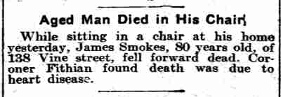 138 Vine Street — James Smokes, 1906