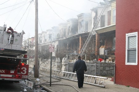 933-941 Vine Street fire, February 27, 2007