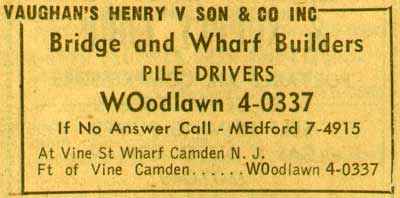 Foot of Vine Street, Henry V. Vaughn's Son & Co., 1955