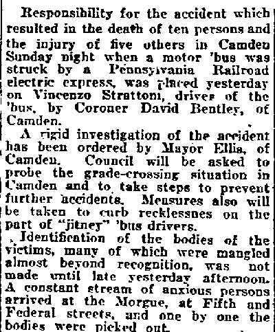 Blames Chauffeur for Death of Ten, continued