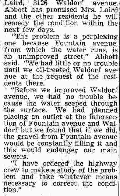 Miniature River Proves Problem On Waldorf Ave. (continued) — Camden Courier-Post, June 24, 1948