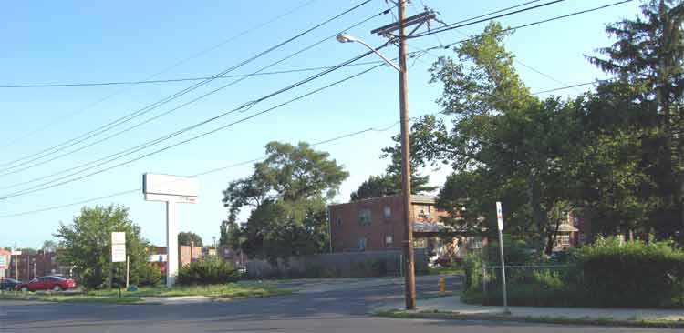 Waldorf Avenue looking north from Marlton Avenue, July 7, 2006