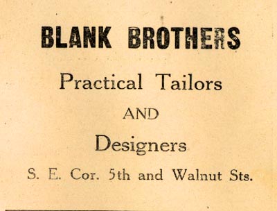 504 Walnut Street, Blank Brothers, 1919
