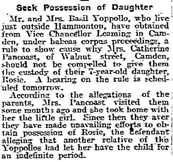 214 Walnut Street newspaper clipping, March 17, 1918