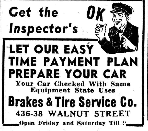 436-438 Walnut Street, auto repair garage, February 25, 1938