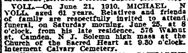 576 Walnut Street, Philadelphia Inquirer, June 23, 1910