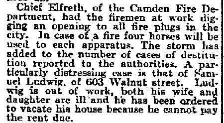 603 Walnut Street, James Warren Drummond, Philadelphia Inquirer, February 15, 1999