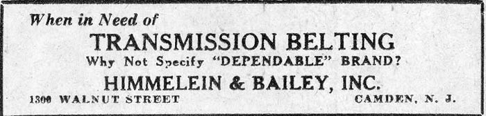 1300 Walnut Street, Himmelein and Bailey Inc., Camden Courier-Post ad, March 12, 1930
