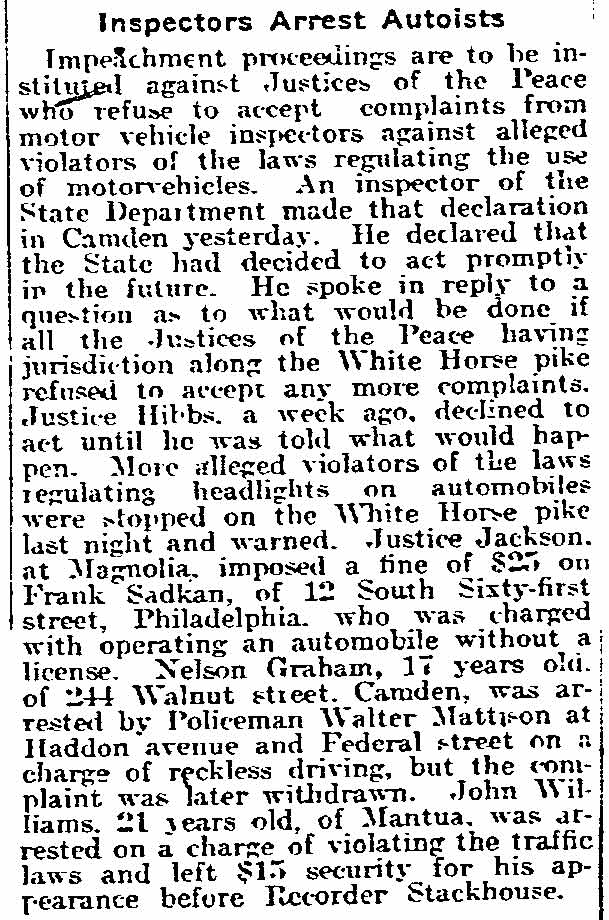 244 Walnut Street newspaper clipping, July 22, 1918