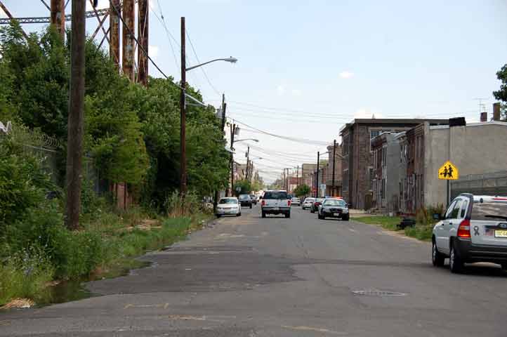 Looking east from Locust and Walnut, second view
