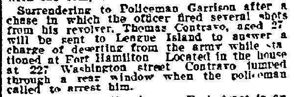 227 Washington Street — Thomas Contravo, Philadelphia Inquirer, October 2, 1915