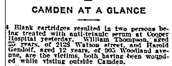 Camden at a Glance, Philadelphia Inquirer, July 8, 1914