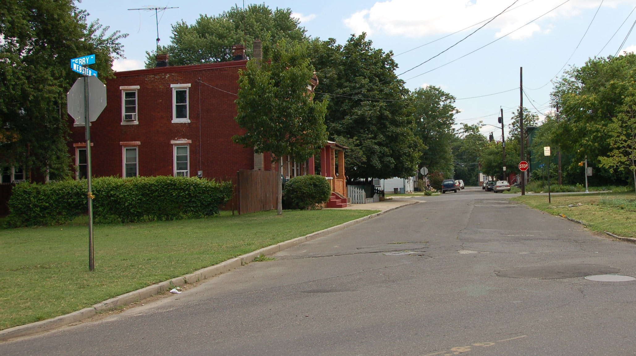 Looking east on Webster Street from Ferry Avenue, June 30, 2011