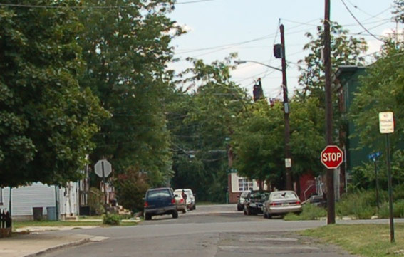 Intersection of Webster Street and South 4th Street, June 30, 2011