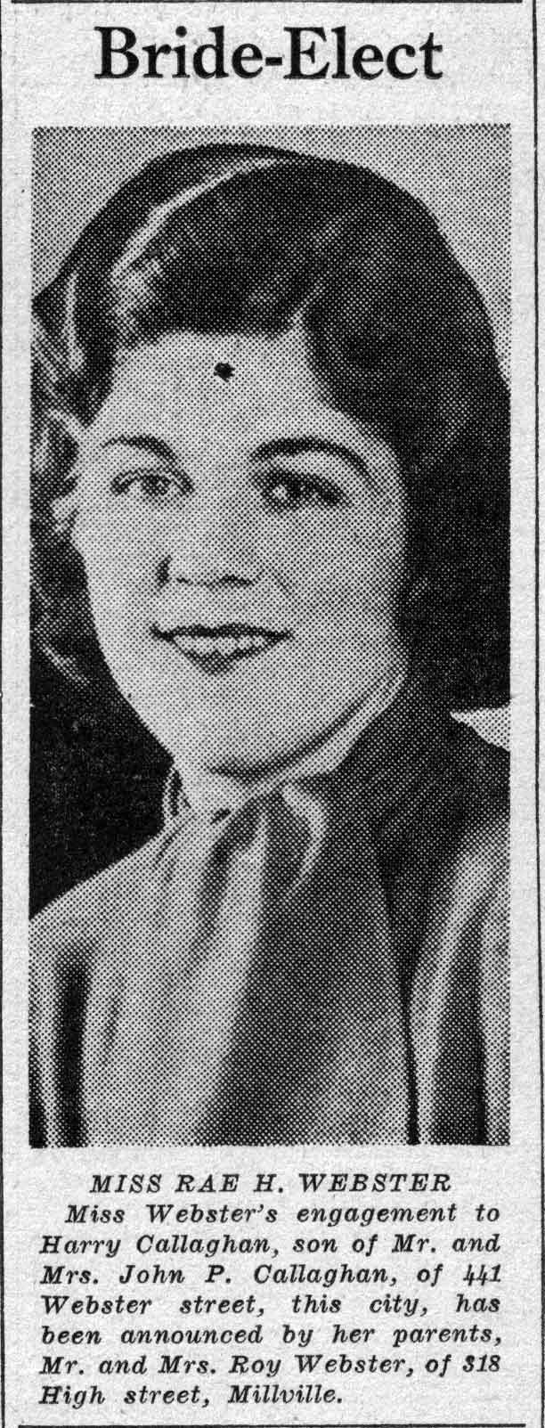 Bride-Elect — Camden Courier-Post, February 19, 1938