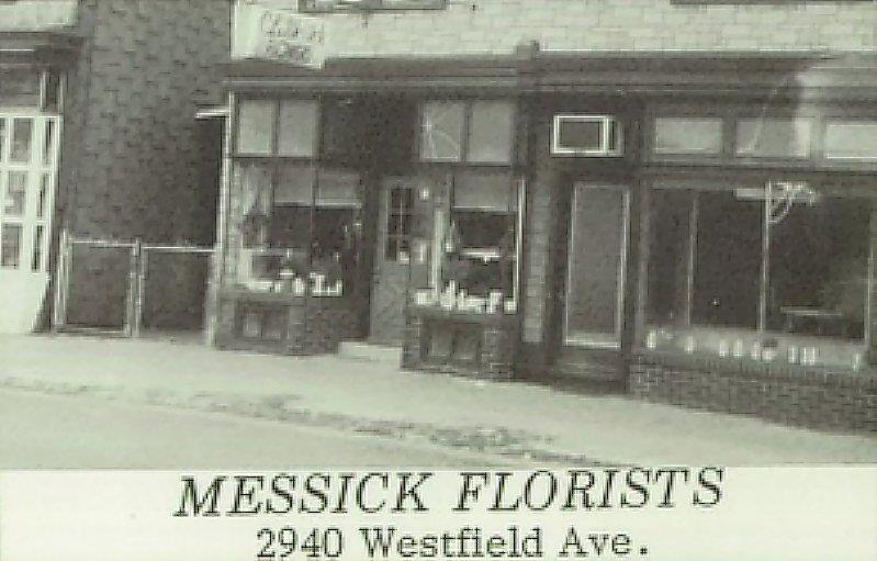 C.B. Messick Florist at 2940 Westfield Avenue, 1950s–1980s
