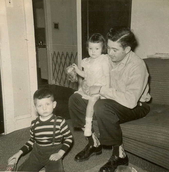 Bruce F. Smith family at 3196 Westfield Avenue, 1957